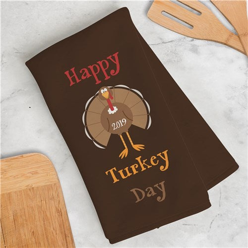 Personalized Thanksgiving Dish Towel