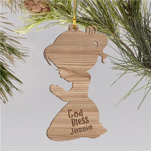Personalized Christian Christmas Ornament for Girls