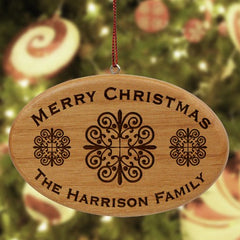 Engraved Merry Christmas Ornament