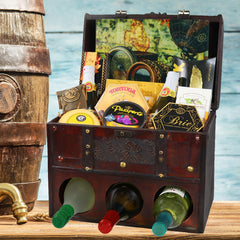 Wine Lovers' Wooden Deluxe Gift Basket