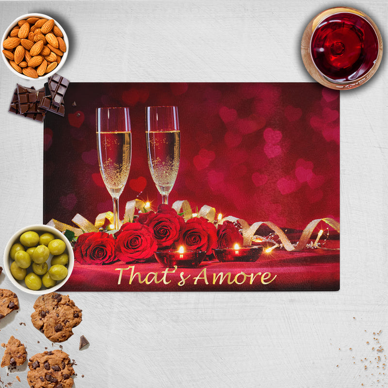 That's Amore Picnic Basket With Personalized Wine Tumblers