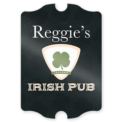 Irish Pub Escutcheon Personalized Pub Sign