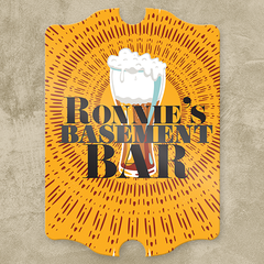 Personalized Basement Bar Pub Sign