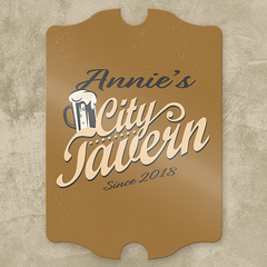City Tavern Personalized Pub Sign