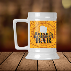 Personalized Basement Bar Beer Stein