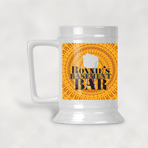 Personalized Basement Bar Beer Stein