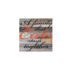 Savvy Custom Gifts A Family That Eats Together Stays Together Canvas