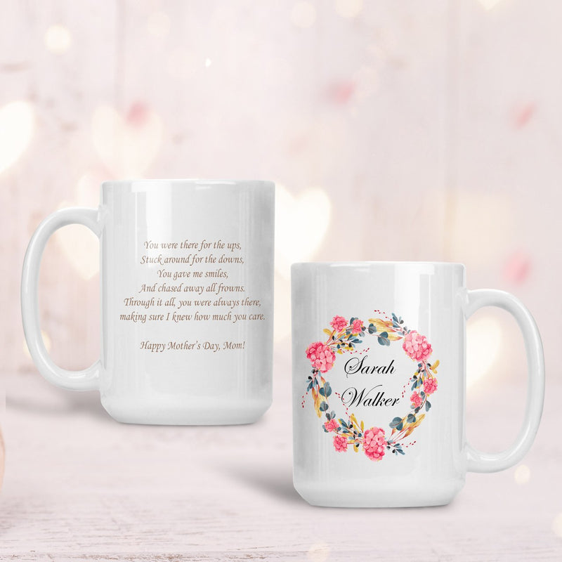 Savvy Custom Gifts "Mom is Always There" Personalized 15 oz. Coffee Mug