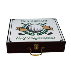 Personalized Rosewood Finished Executive Golf Set