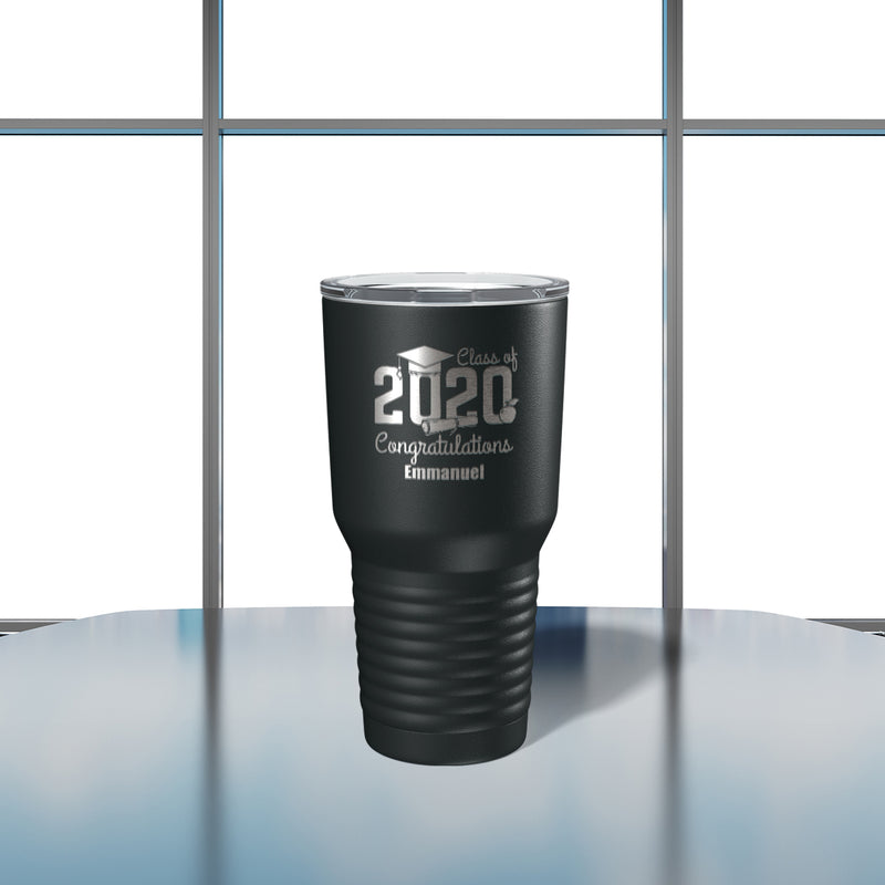 Savvy Custom Gifts Class Of 2020 Graduation Personalized 30 Oz Black Vacuum Insulated Tumbler