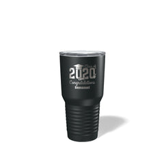 Savvy Custom Gifts Class Of 2020 Graduation Personalized 30 Oz Black Vacuum Insulated Tumbler