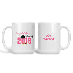 Savvy Custom Gifts Class Of 2018 Graduation Personalized 15 Oz Mug