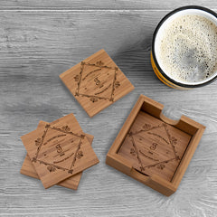 Personalized Seasoned With Love Coaster Set