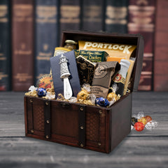Savory Gourmet Treasure Basket With Personalized Cheese Spreader