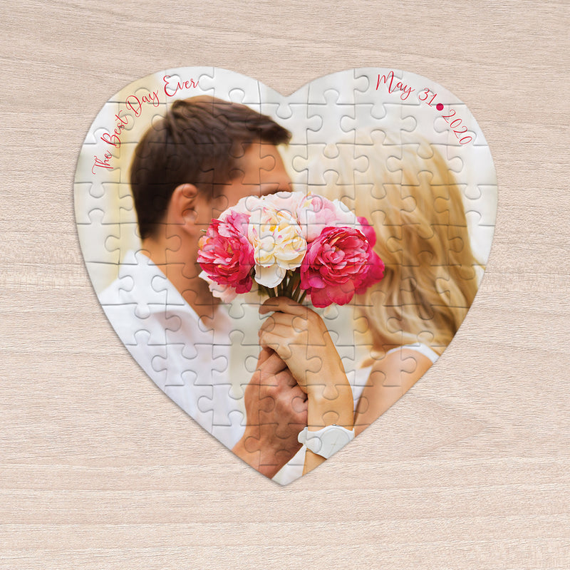 Best Day Ever Heart Shaped Gift Puzzle