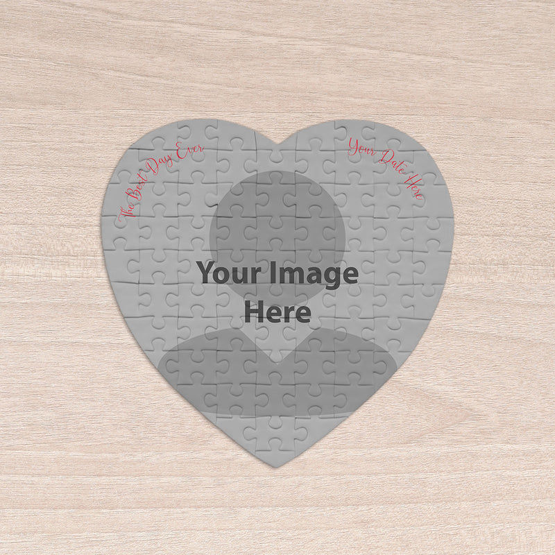 Best Day Ever Heart Shaped Gift Puzzle