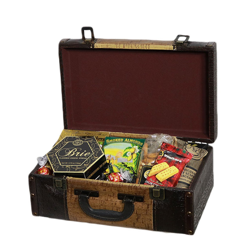 Gourmet Snack Suitcase Gift Basket
