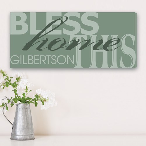 Our Home Personalized Canvas Print