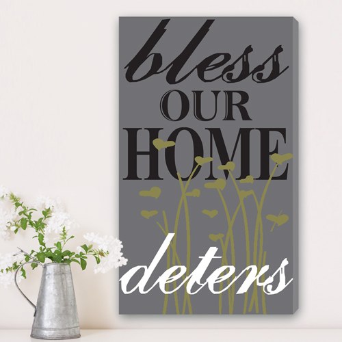 Sweet Blessings Personalized Canvas Print