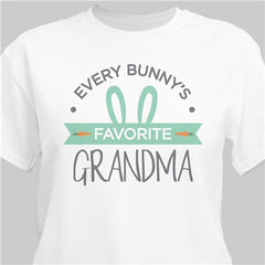 Personalized Every Bunny's Favorite Grandma T-Shirt (XL)